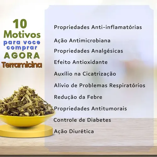 beneficios do cha terramicina