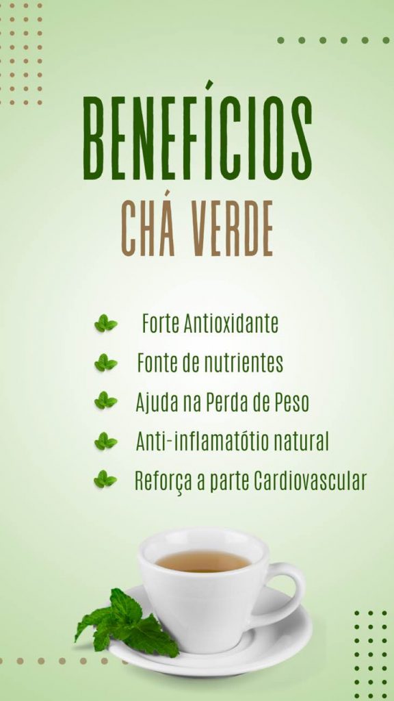 beneficios do cha verde para saude
