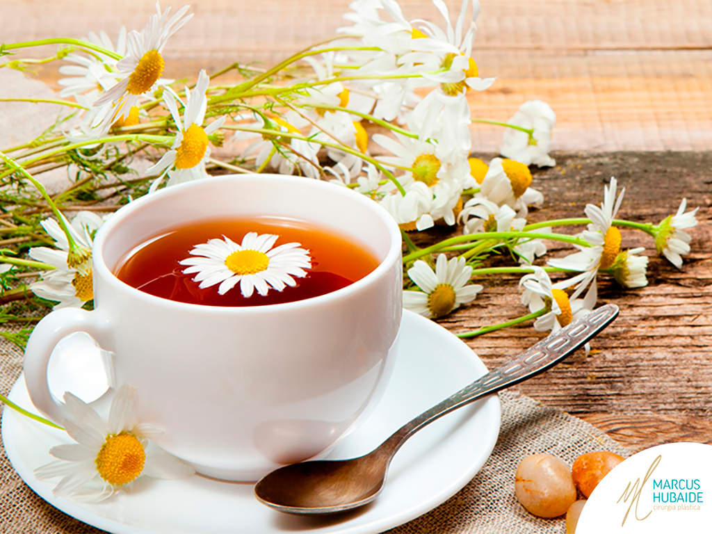 cha para cicatrizar cirurgia