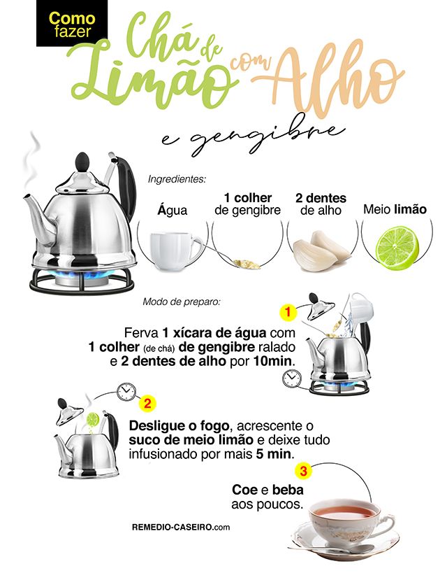 como fazer chá de limão para emagrecer