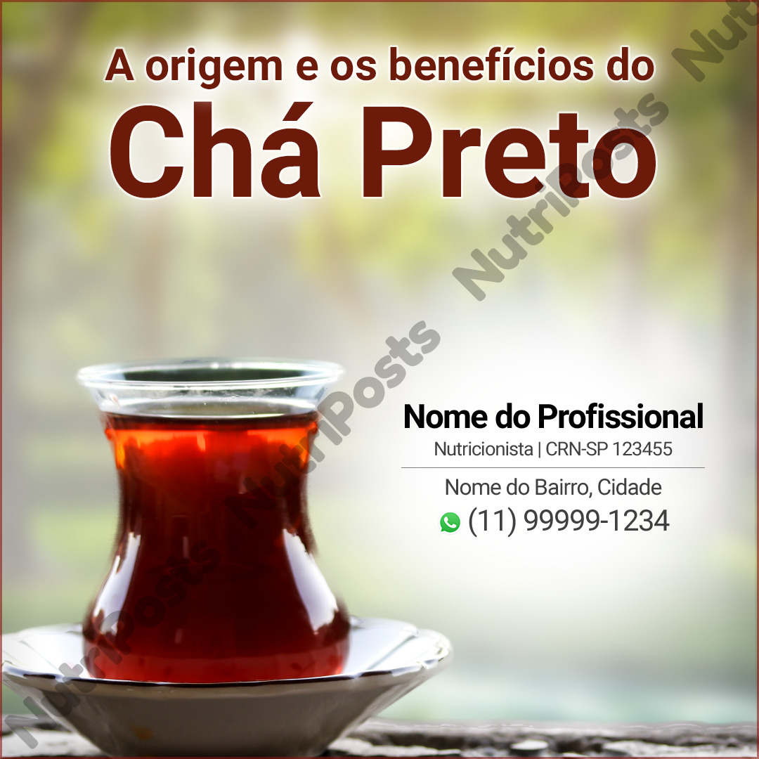 benefícios chá preto para emagrecer