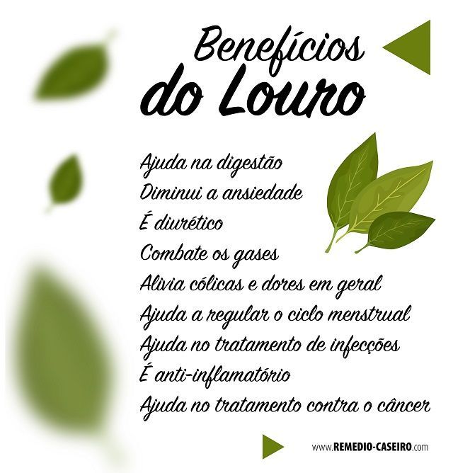 para que serve cha de louro