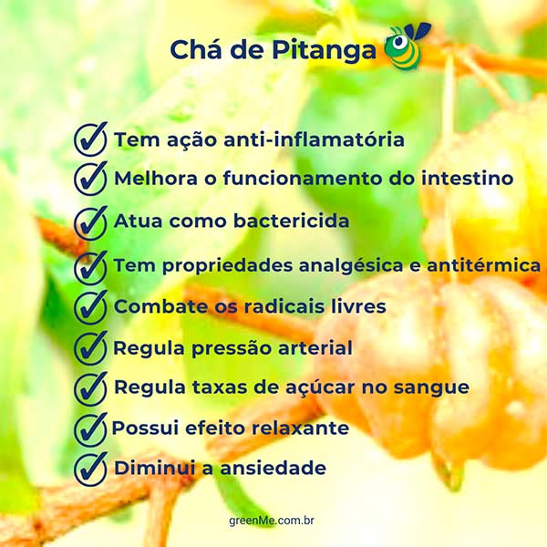 chá de pitangueira benefícios