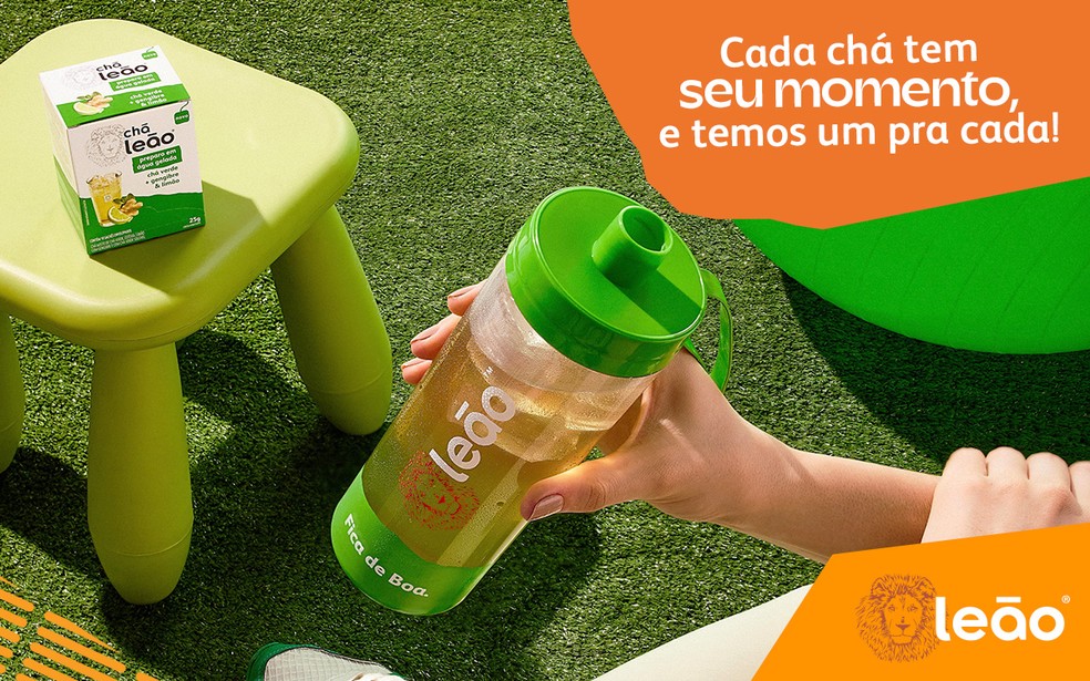 chá verde Leão limão benefícios