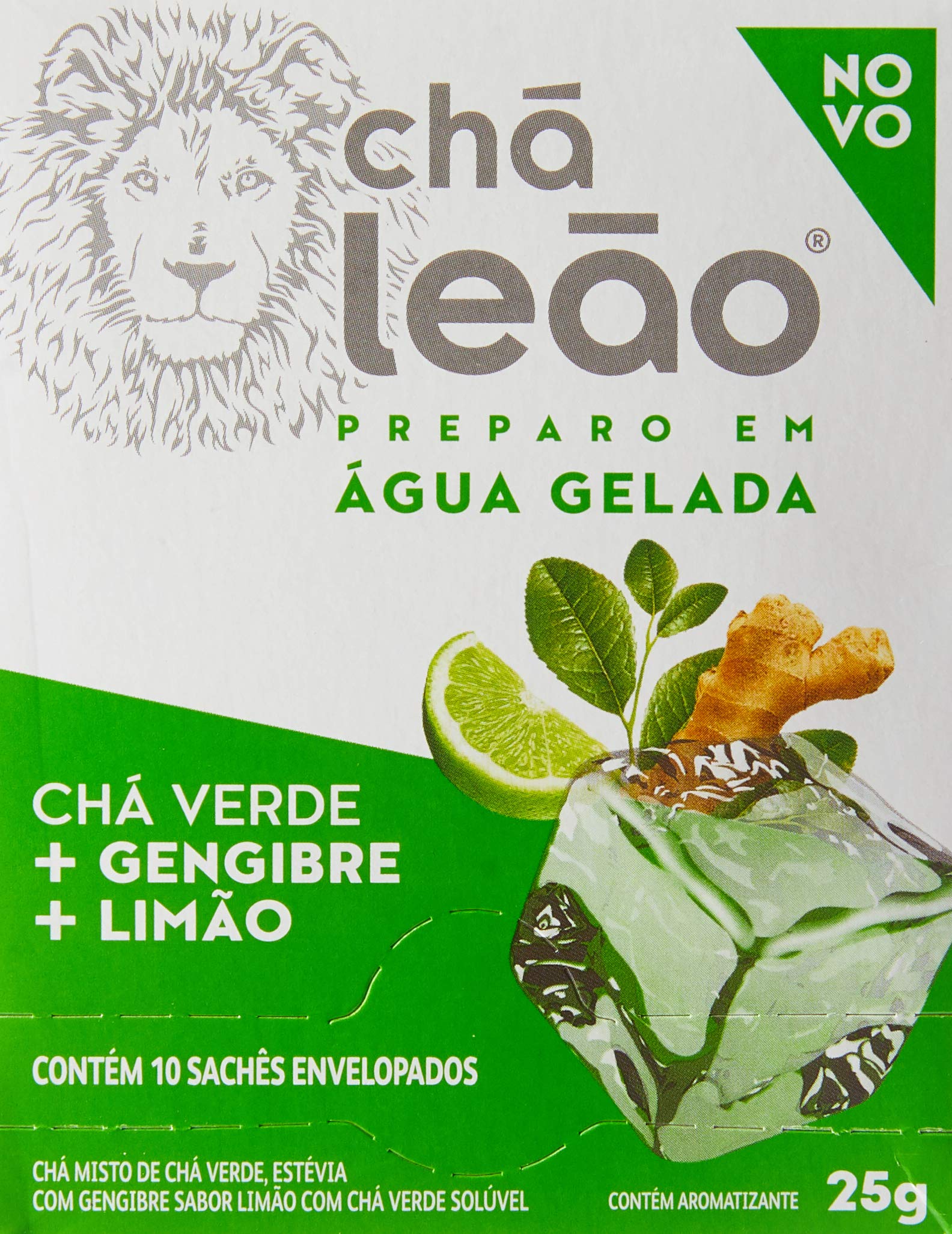 chá verde Leão gengibre benefícios