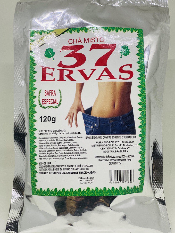 Composição chá 37 ervas