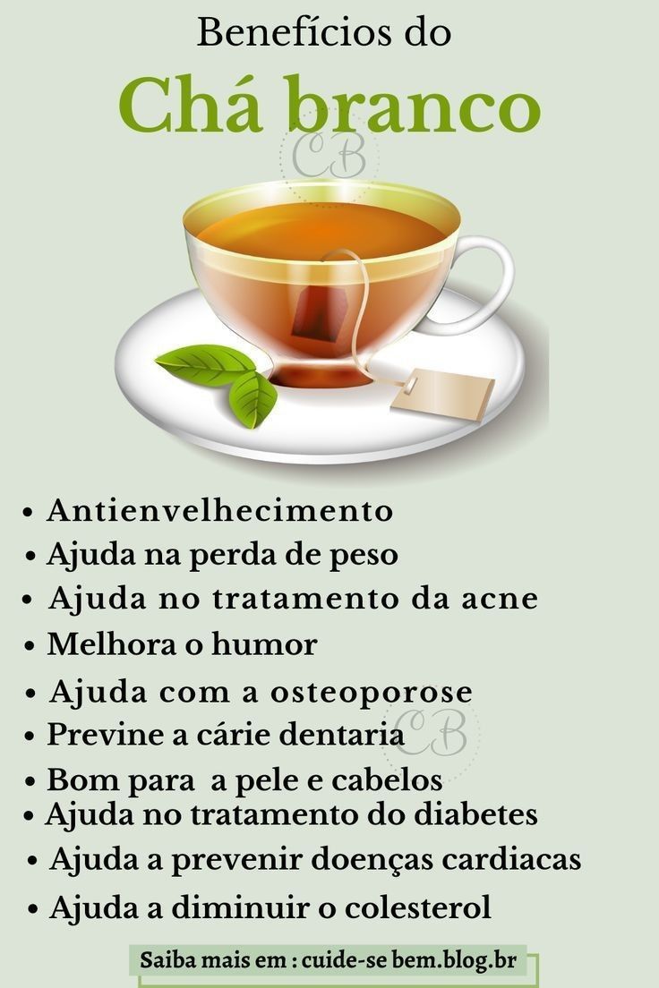 chá branco antioxidante