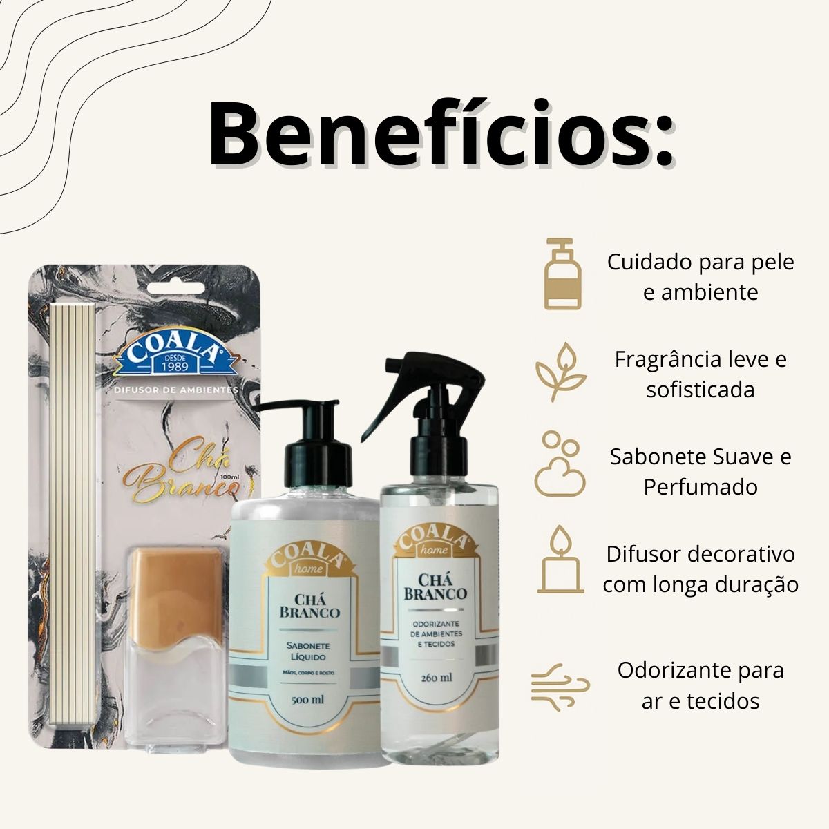 extrato chá branco skincare