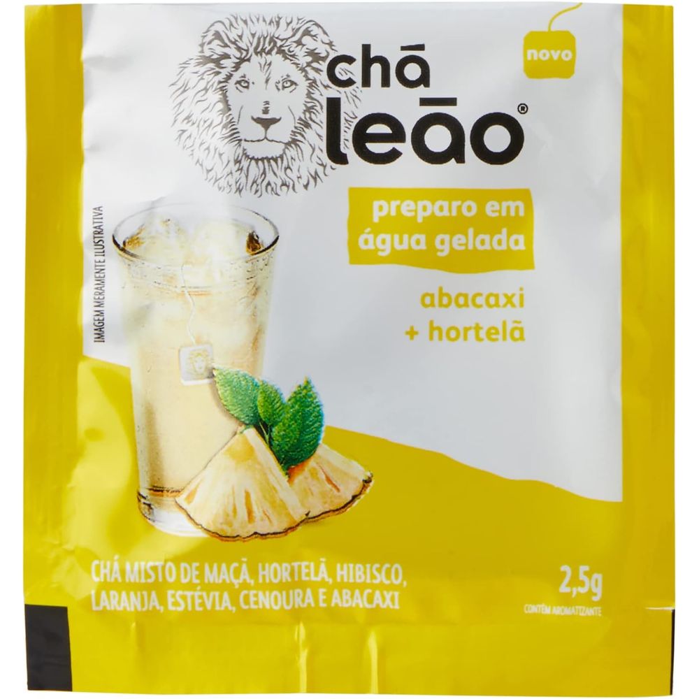 receita chá gelado abacaxi hortelã