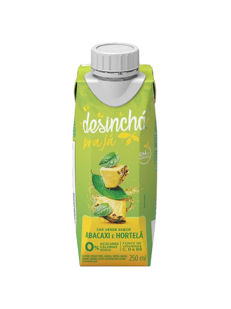 chá abacaxi hortelã com limão