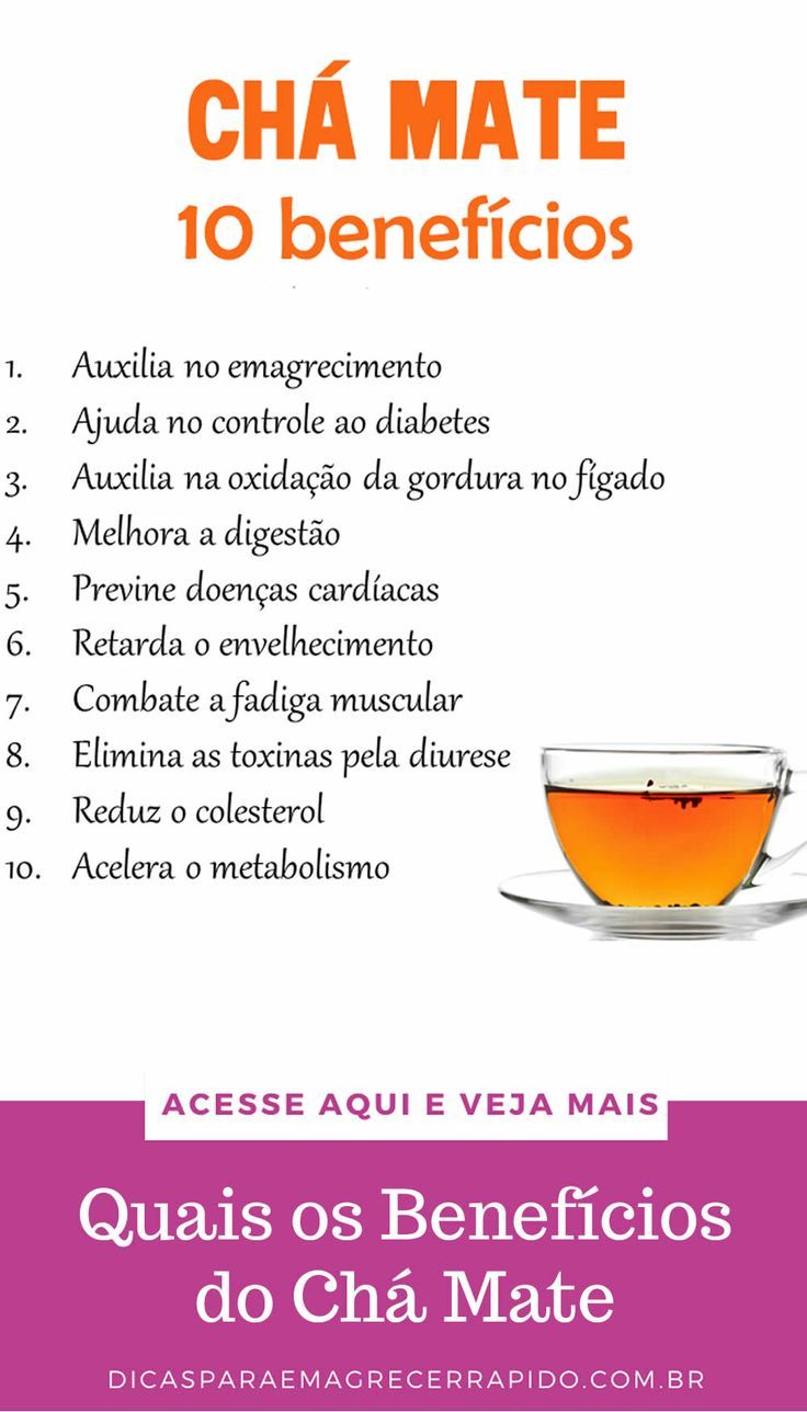 chá mate termogênico