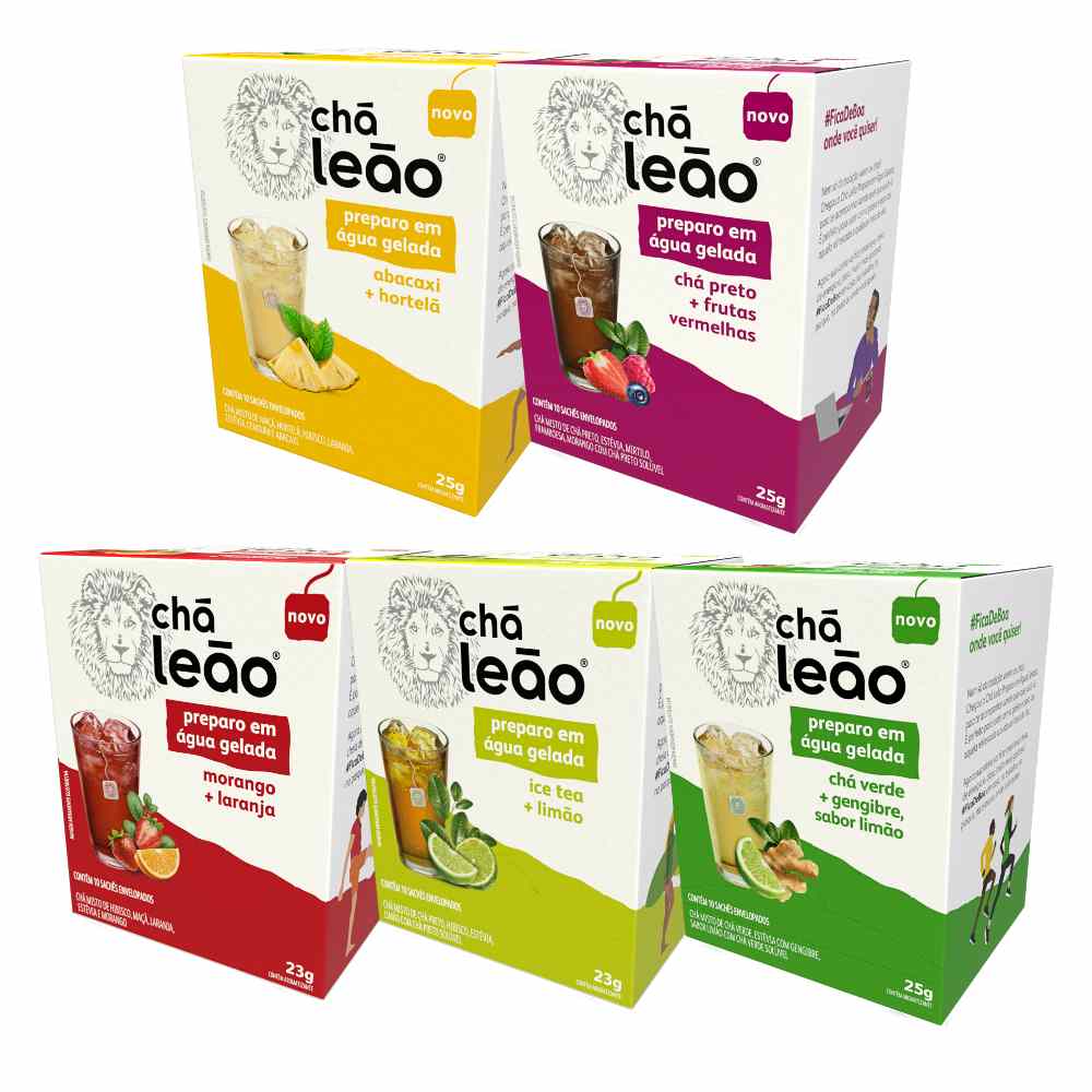 cha leao pêssego gelado