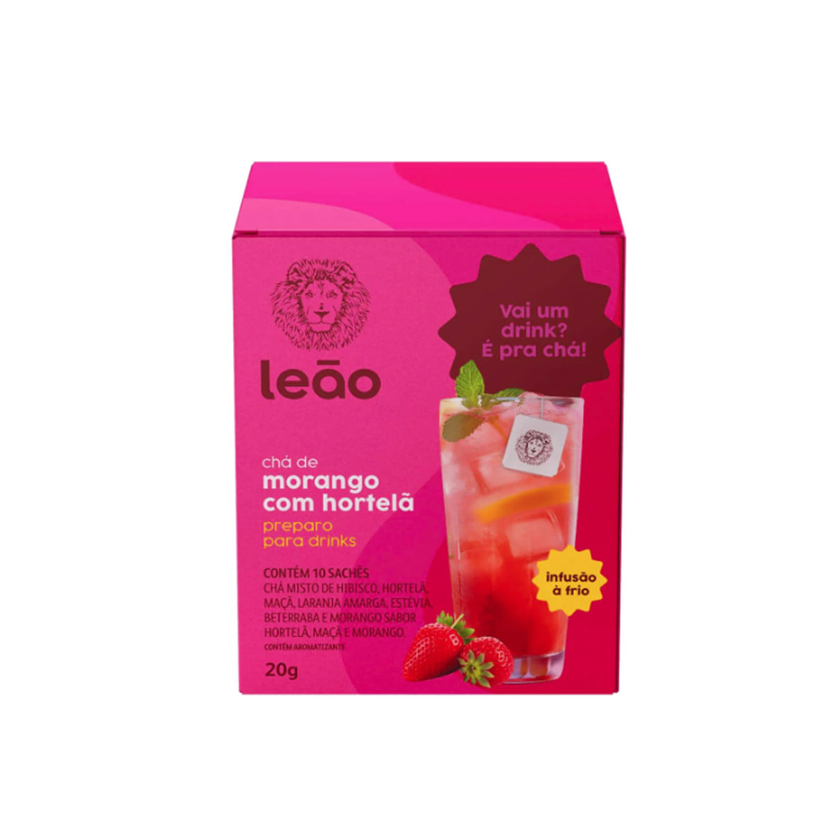 cha leao cafeina beneficios