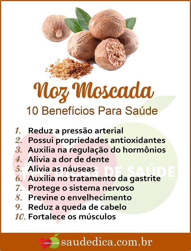como fazer chá de noz moscada