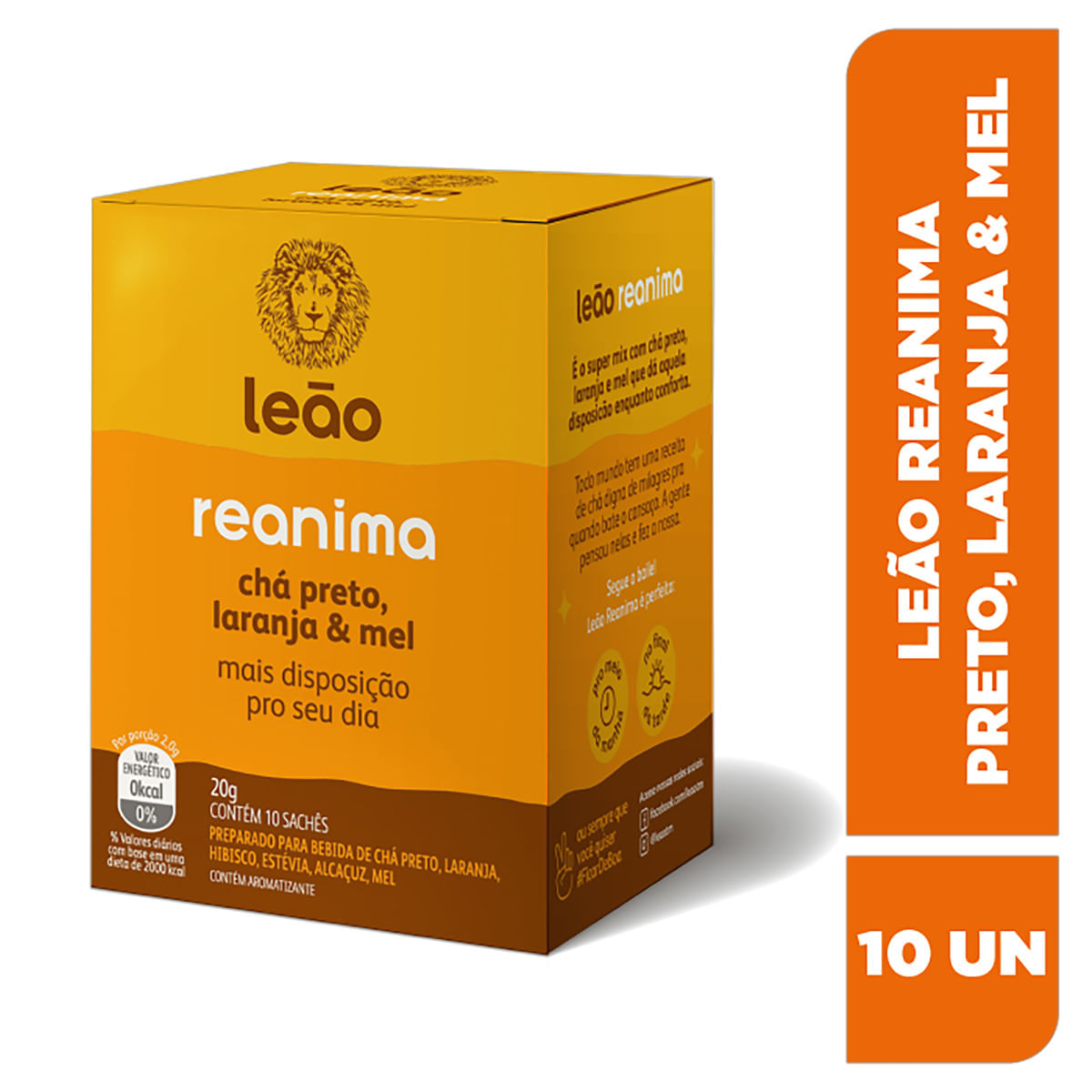 chá preto Leão antioxidantes