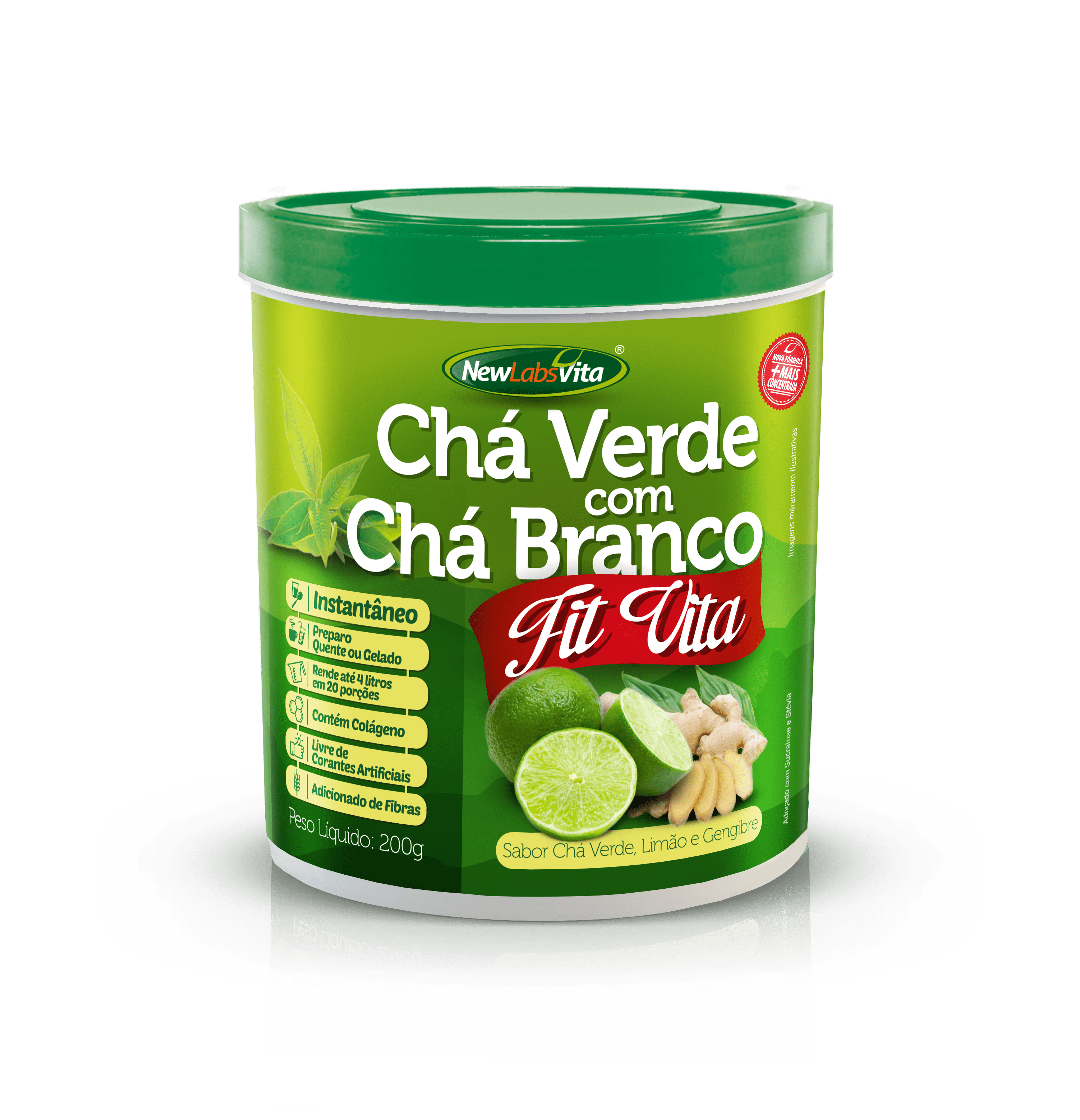 chá verde com gengibre para disposição