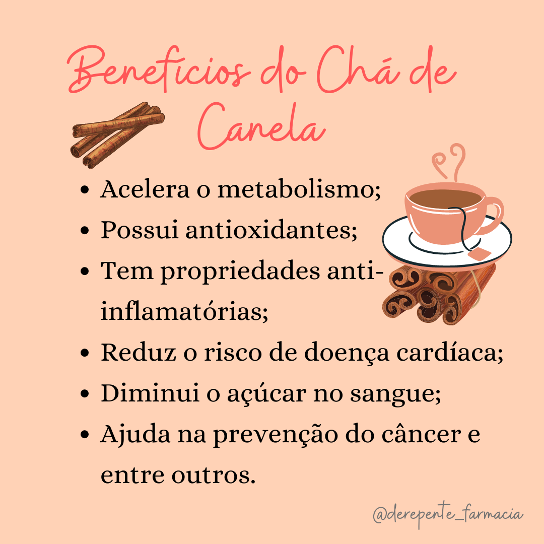 chá de canela emagrece