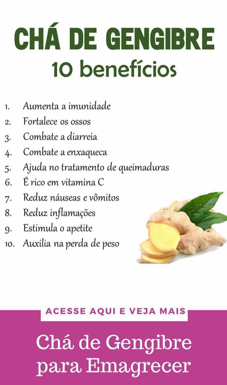 cha de gengibre beneficios
