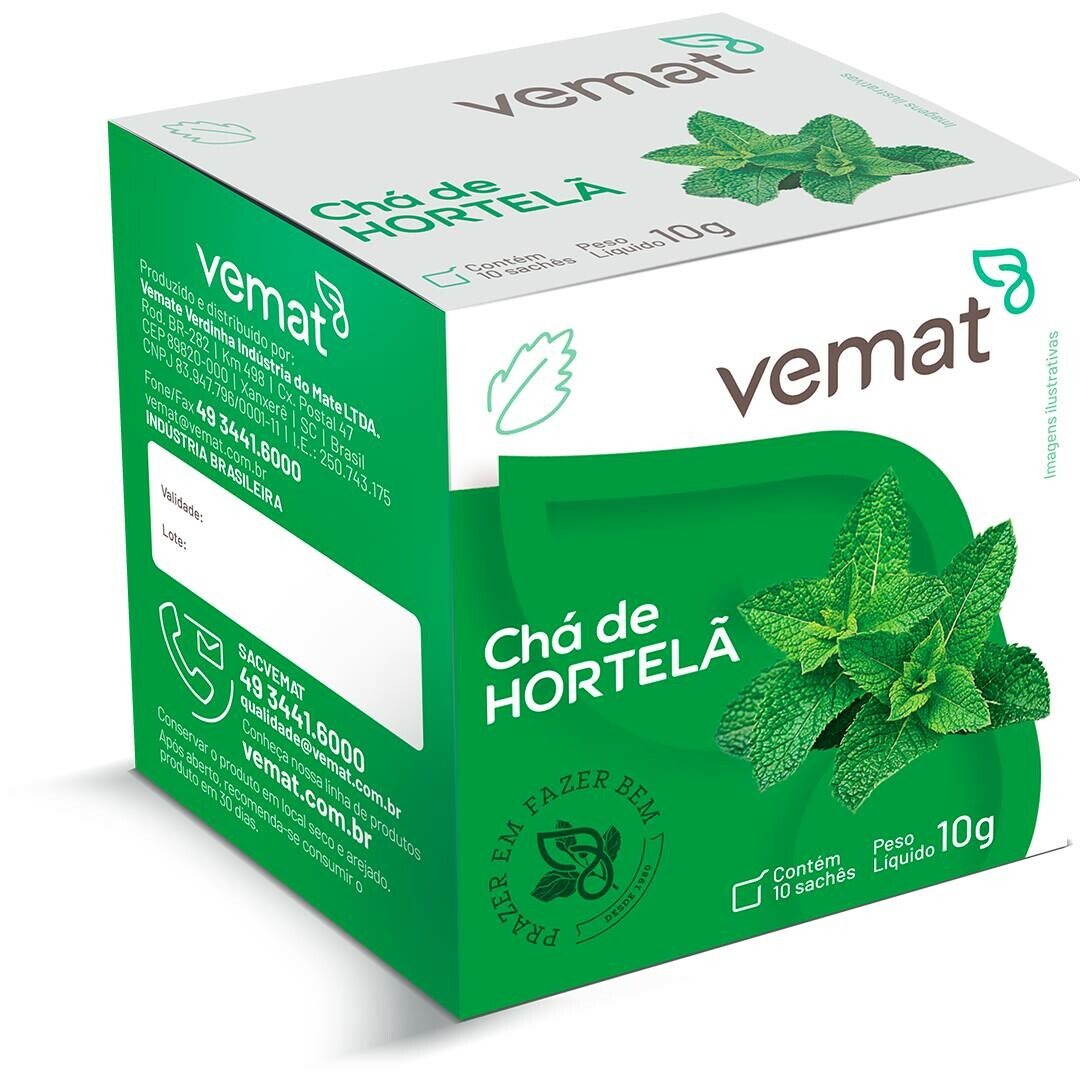 hortelã para gases