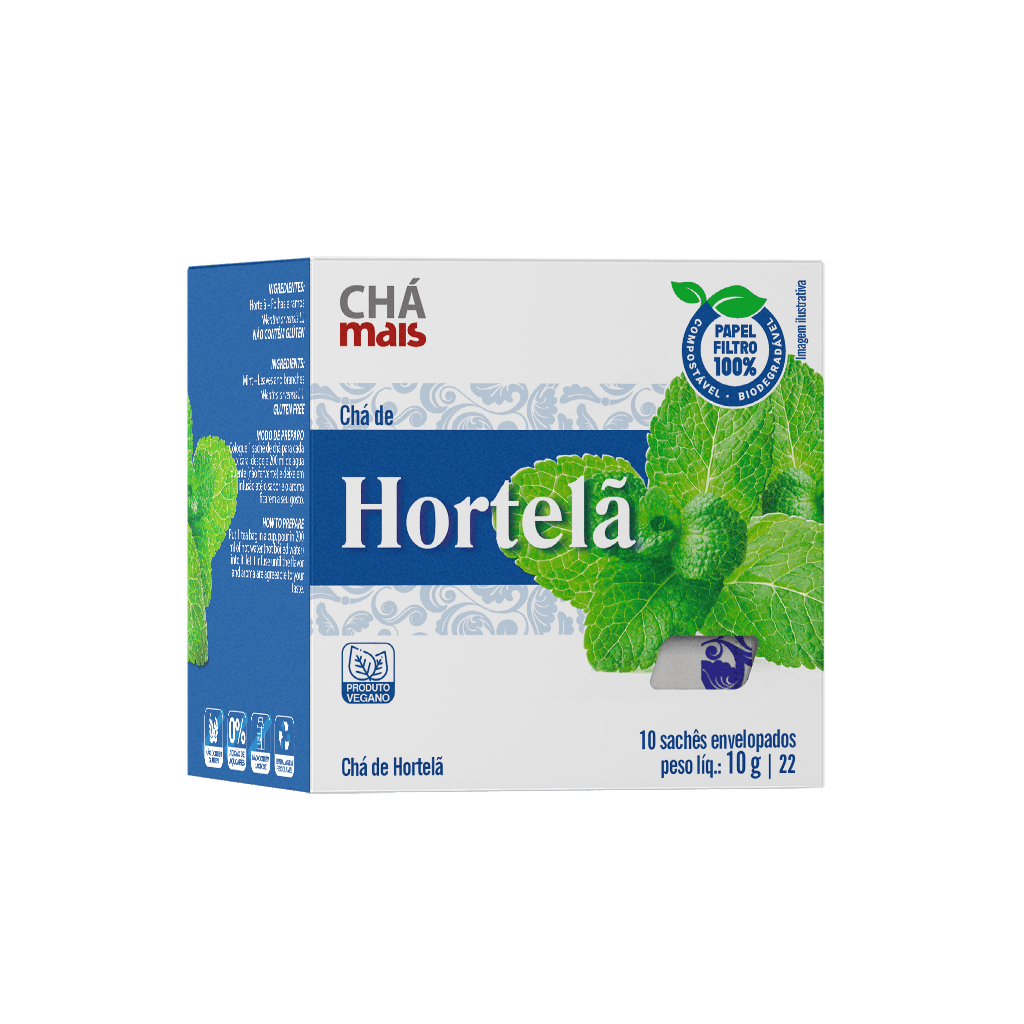 imagem transparente chá de hortelã