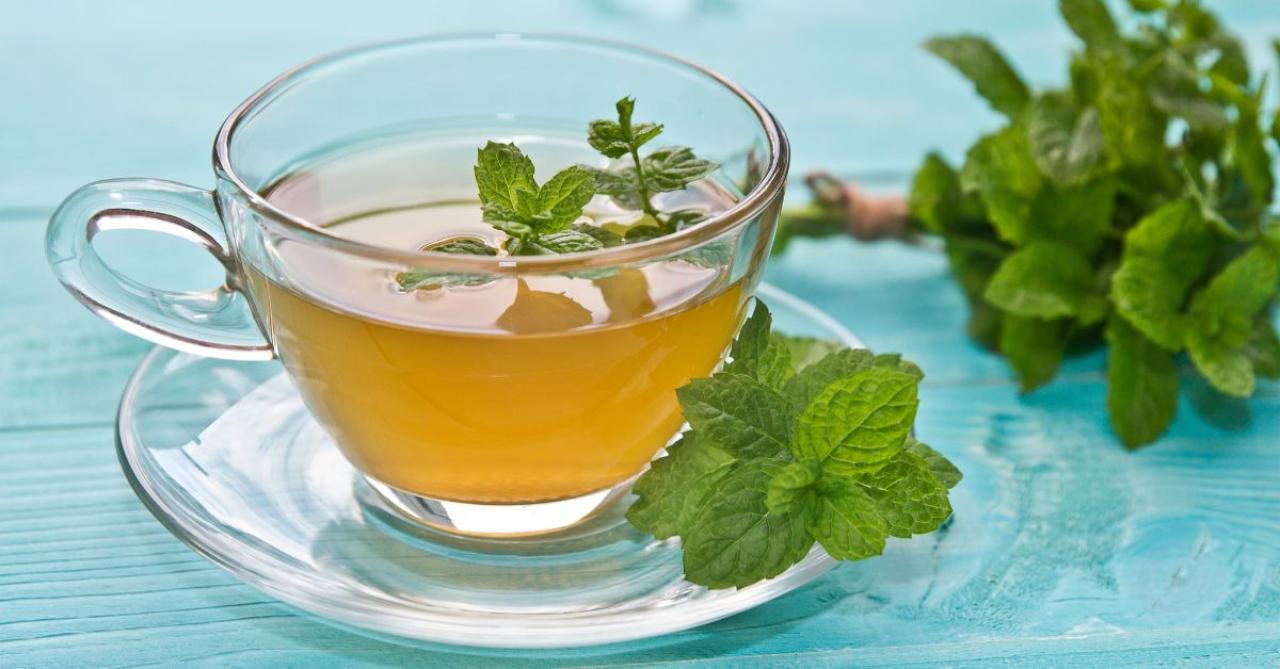 chá de menta sono