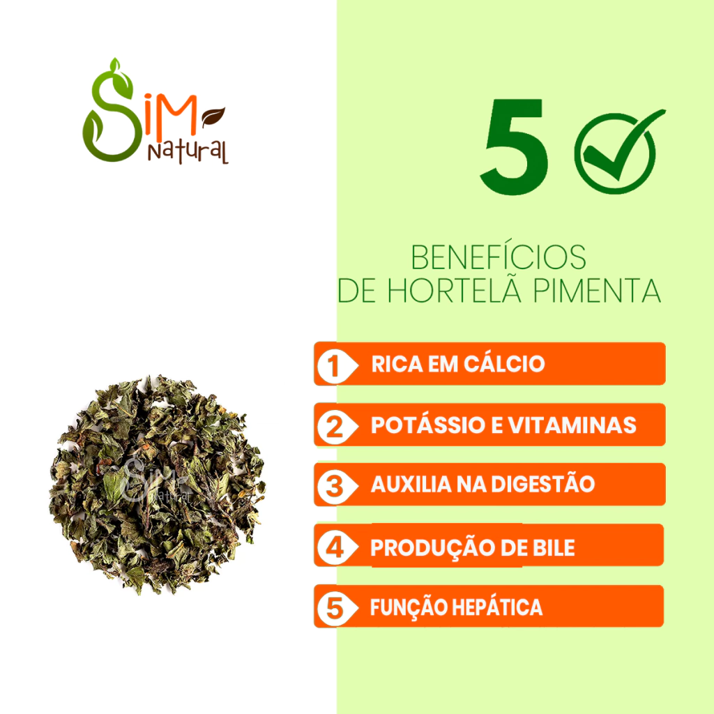 vitamina C chá hortelã