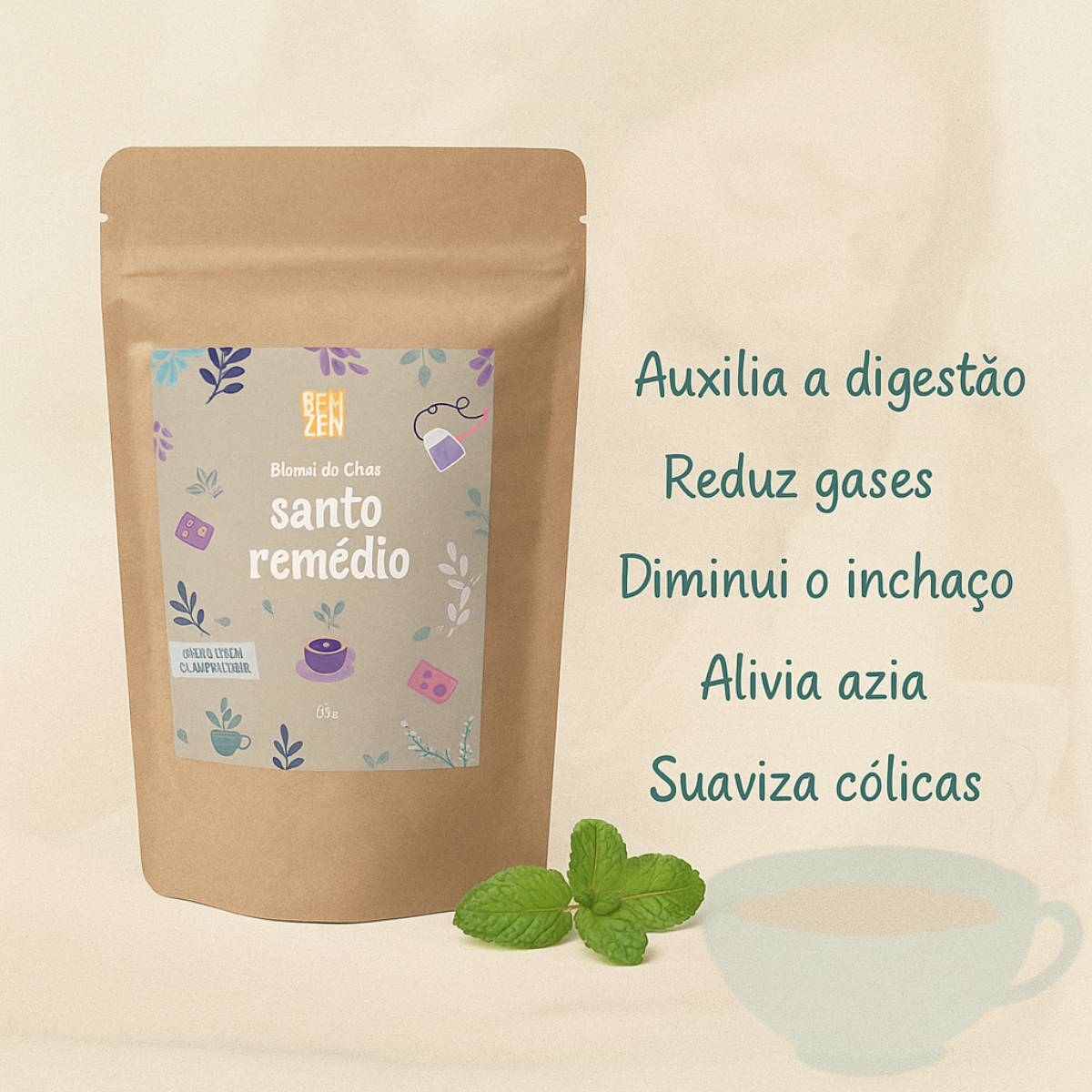 chá para azia