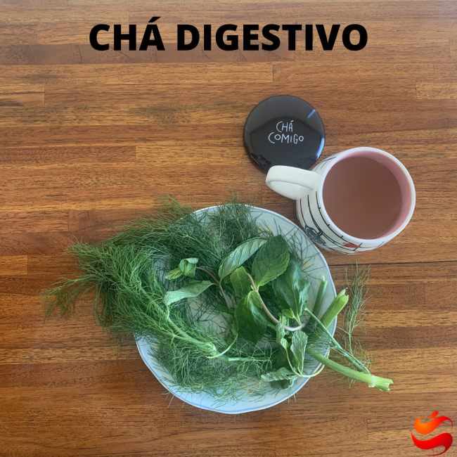 chá digestivo natural