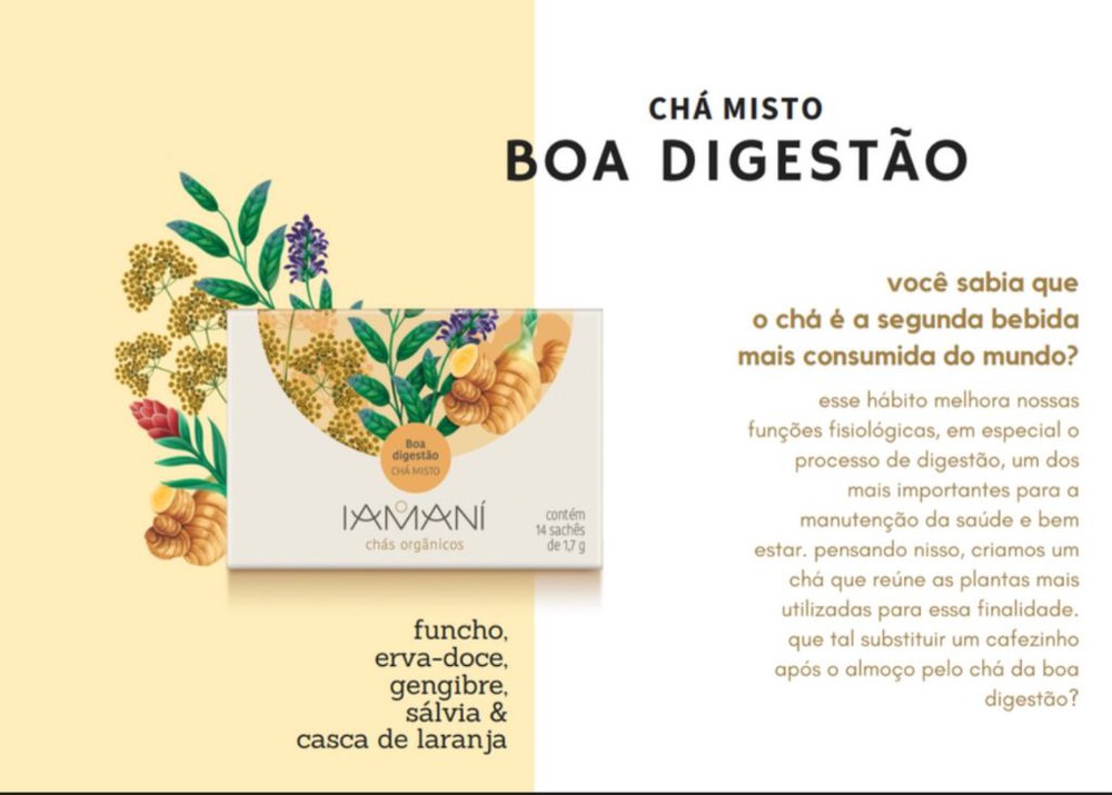 chá para barriga inchada
