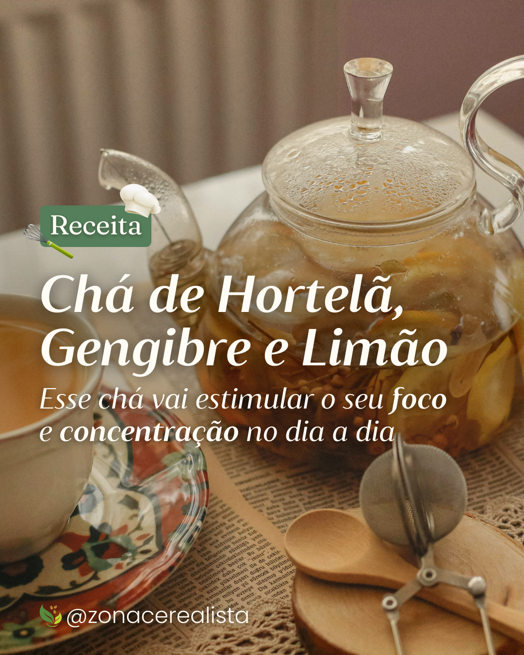 chá mate e energia mental