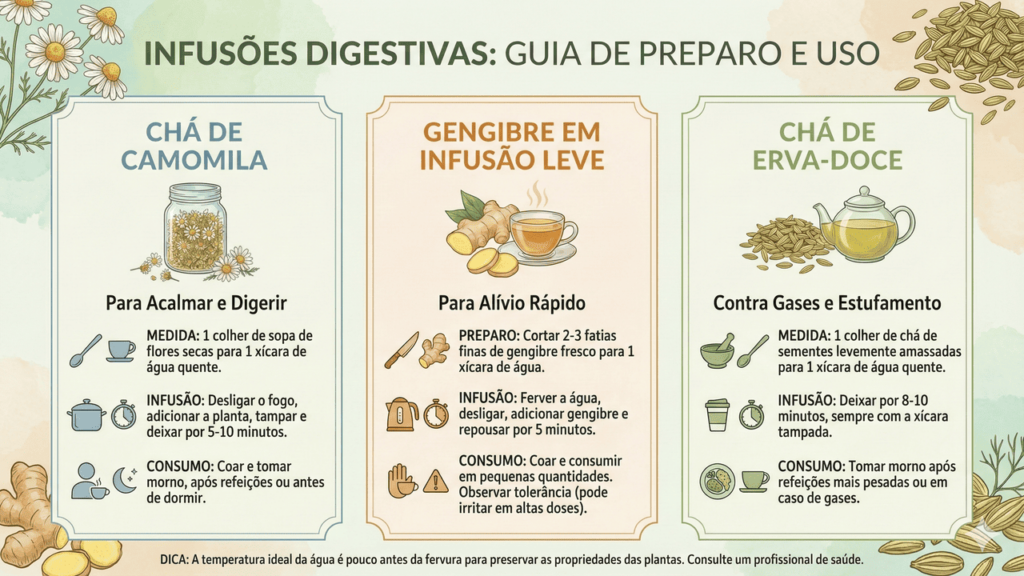 chá para gases