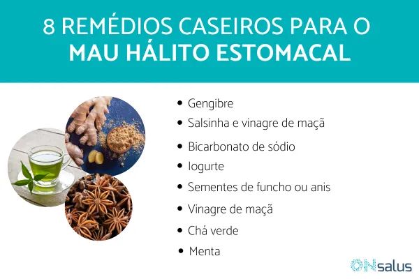 chá para mau hálito estomacal