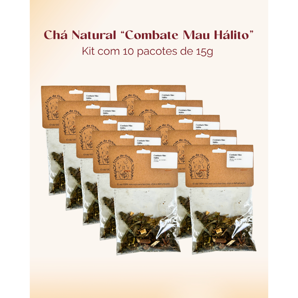 como usar chá para mau hálito