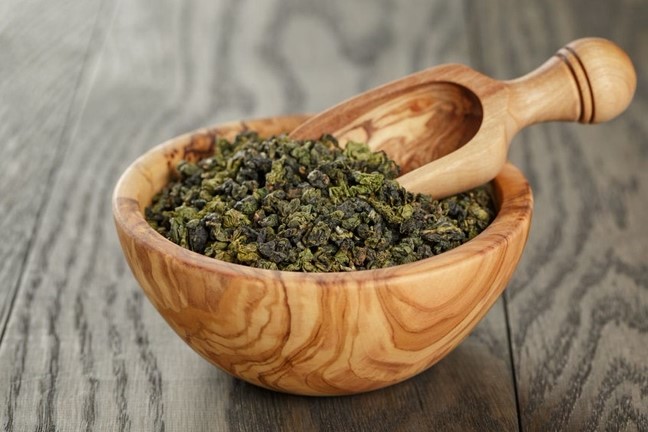 chá oolong coração