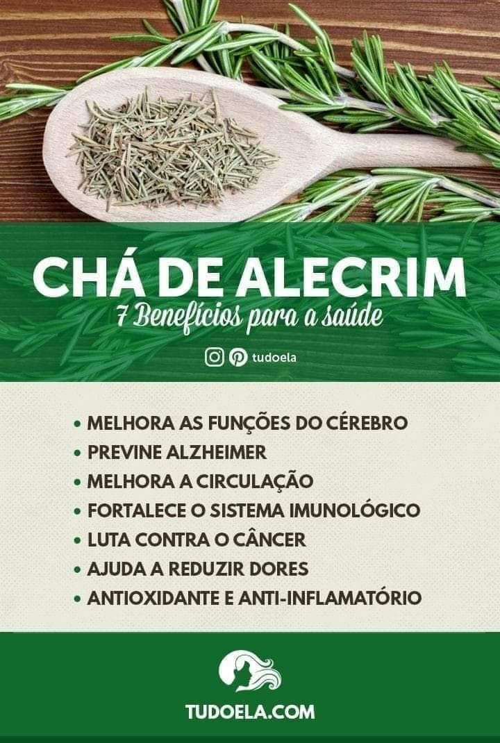 chá de alecrim para memória e concentração