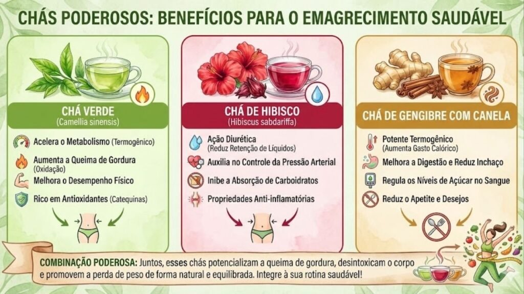 chás diuréticos