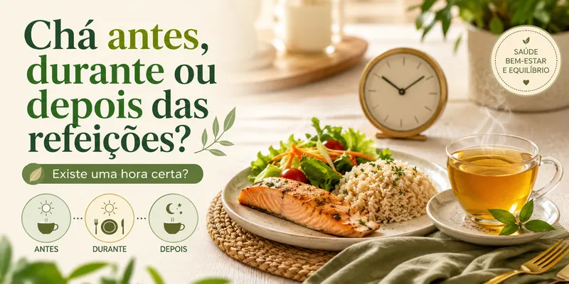 melhor chá digestivo pós almoço