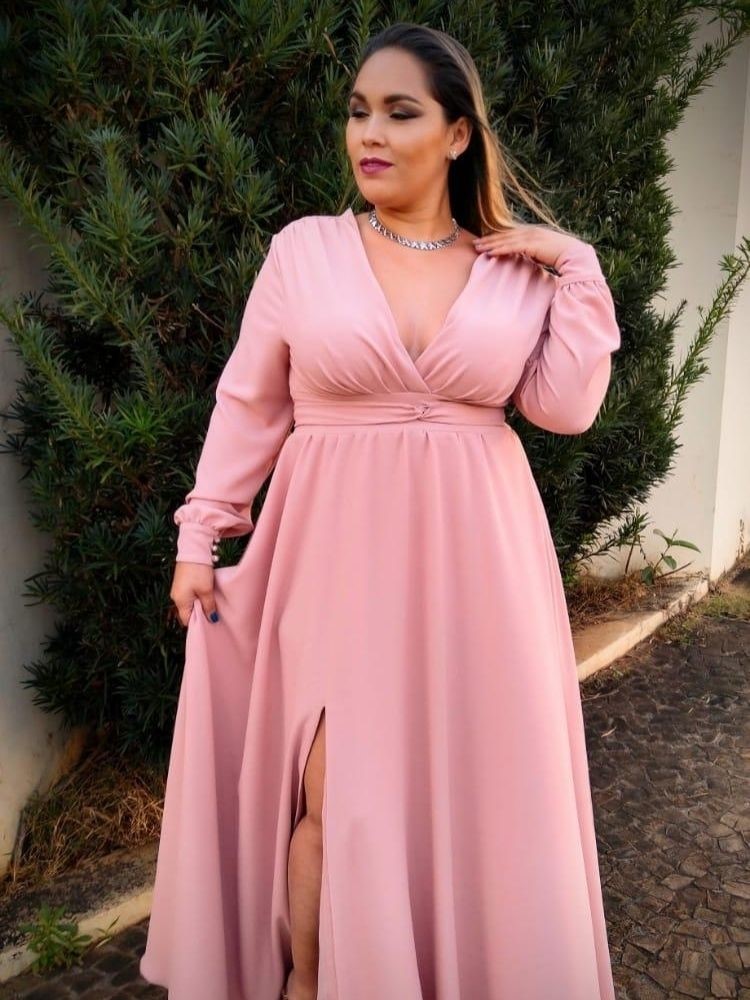 vestido madrinha rosa antigo